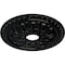 Ekena Millwork Warsaw Ceiling Medallion (Fits Canopies up to 3 1/2"), 18"OD x 3 1/2"ID x 1 3/8"P, Black Pearl CM18WABPS - alternate 2